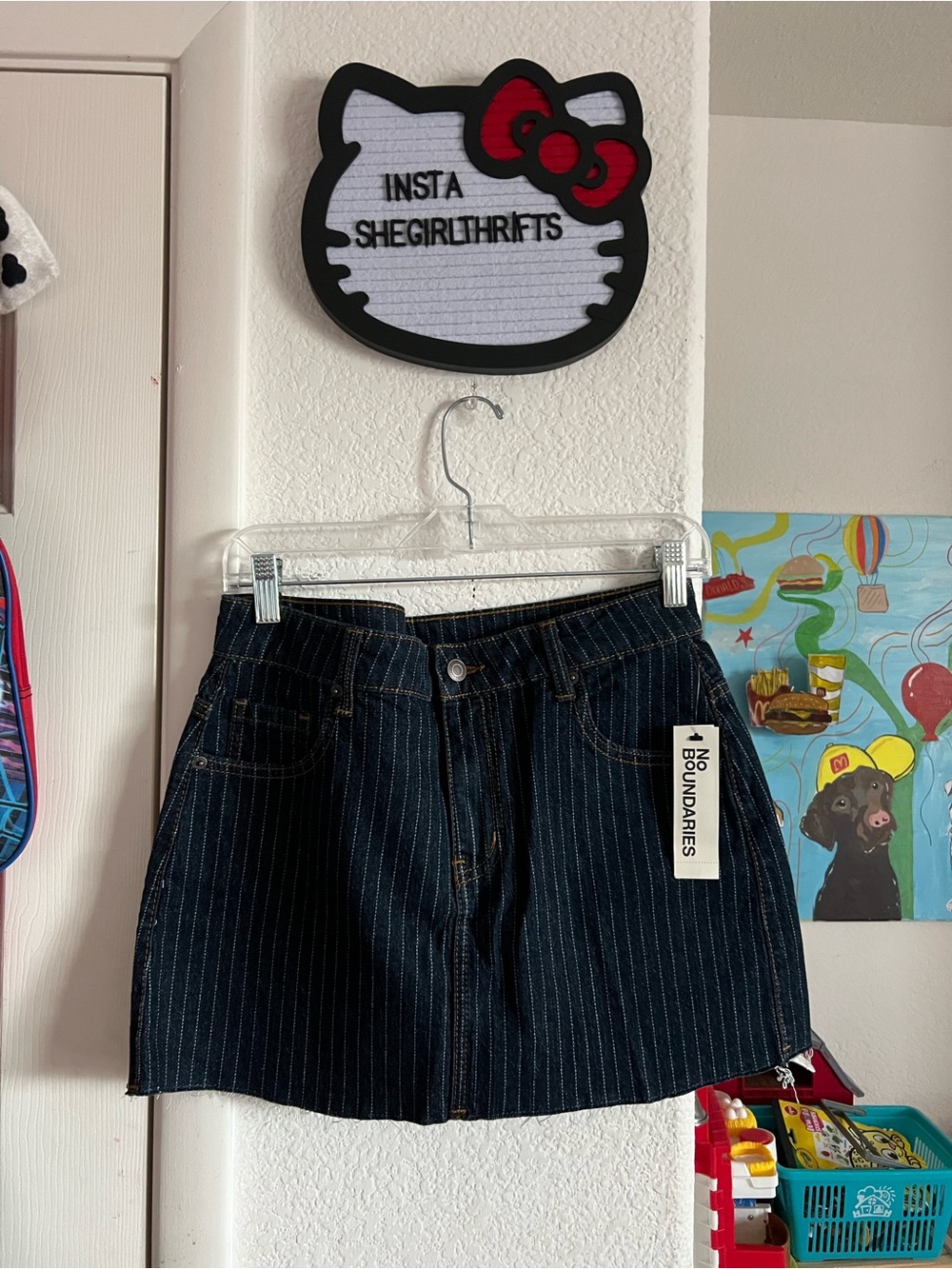 jean mini skirt